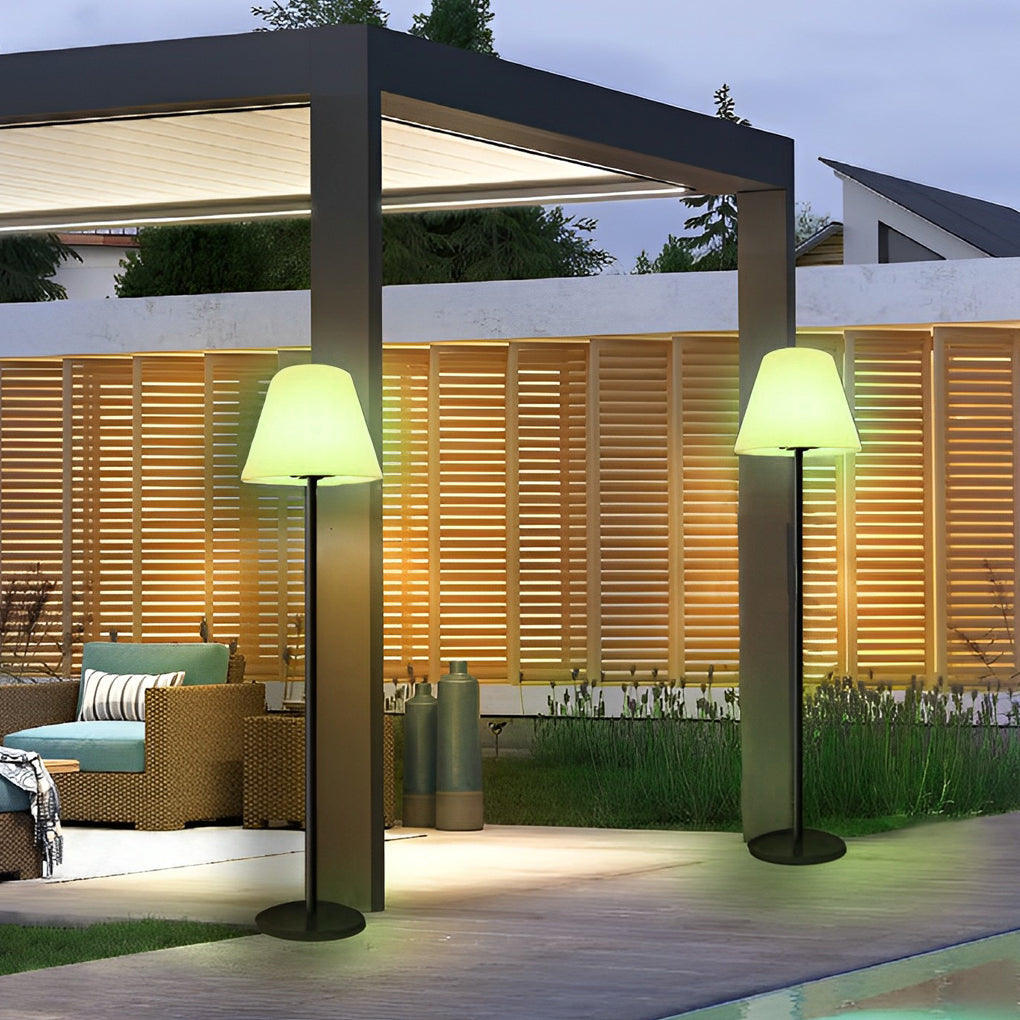 Modern Intelligent LED Floor Lamp - Metal & Shaded Design, Adjustable Brightness, Smart Home Decor