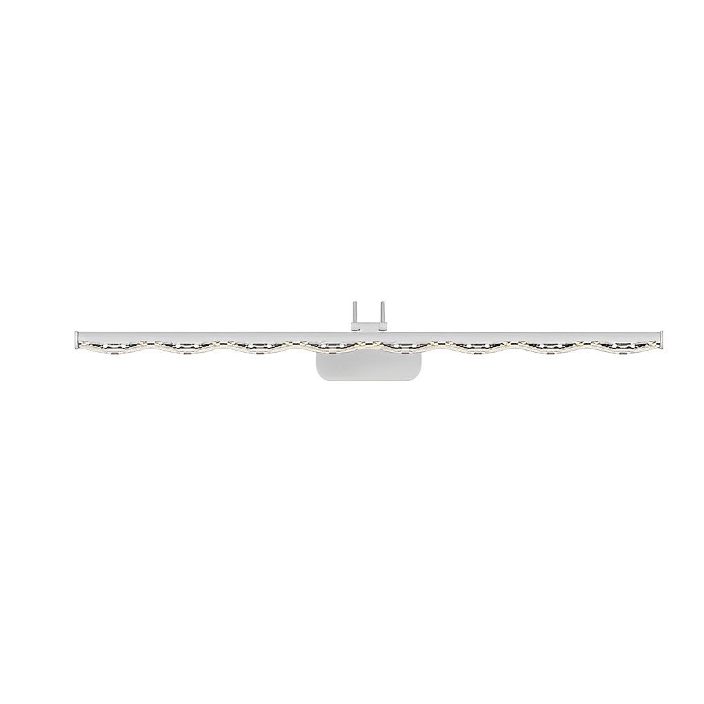 Crystal-Like Bathroom Vanity Light with Multi-Faceted Prismatic Acrylic Shade, Modern LED Bathroom Lighting, Elegant Wall Sconce Fixture, Glamorous Aesthetic Light for Makeup, Stylish Home Decor, Bright Illuminating Light for Vanity Area, Contemporary Cry
