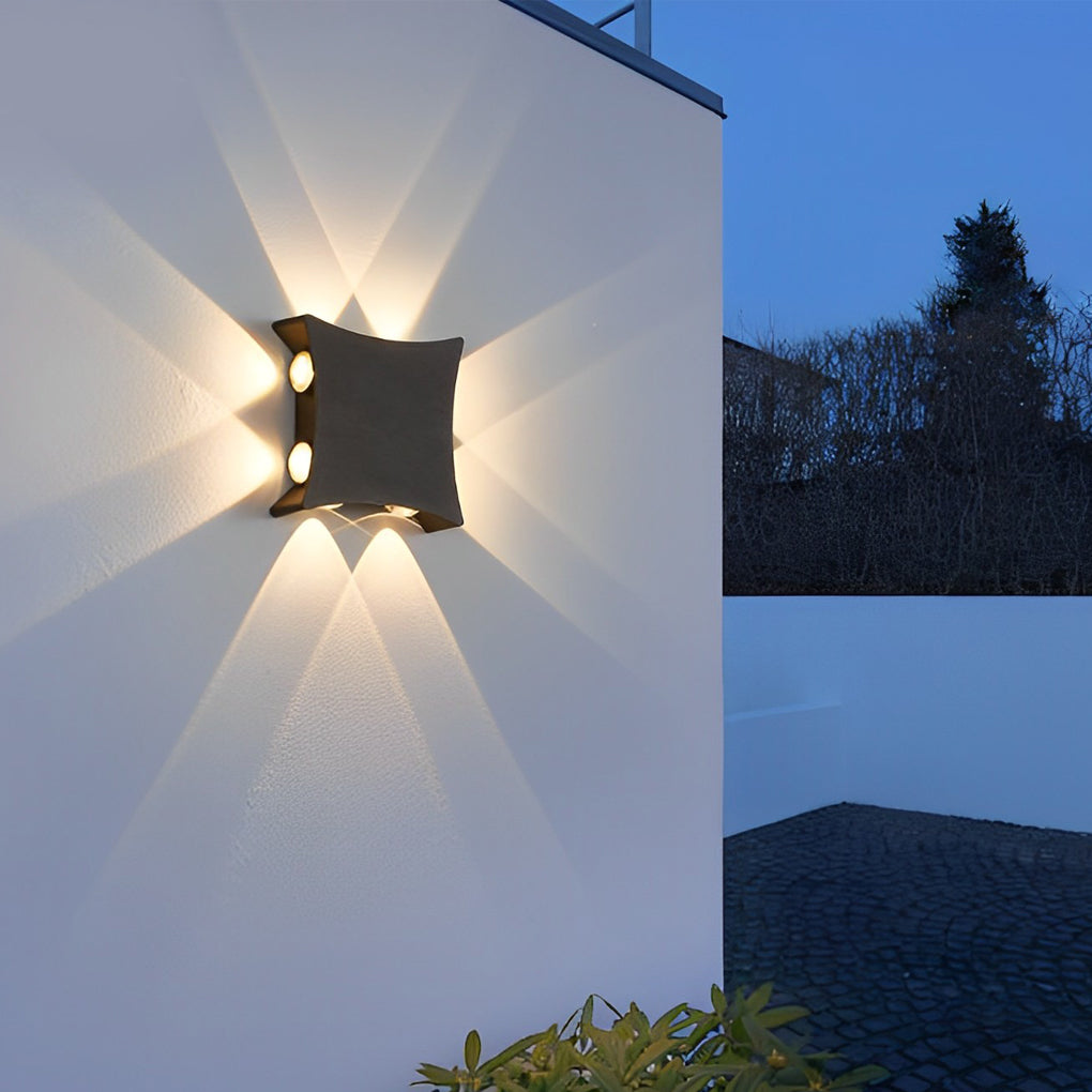 Four Way Wall LED Light Outdoor Waterproof 8W 6W 4W 19W Facade Lighting