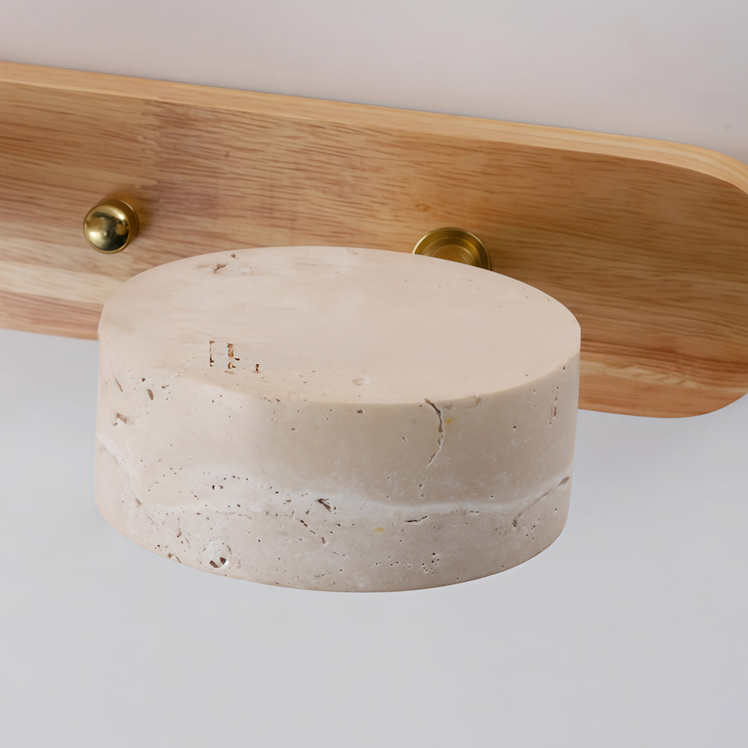 Vanity Bar Light Sconce Japanese Vintage Travertine LED Light, Wall Sconce Lighting, Bathroom Vanity Fixtures, Decorative LED Wall Lamp, Retro Japanese Home Decor, Rustic Travertine Lighting, Modern Vintage Wall Light, Energy Efficient LED Vanity Sconce,