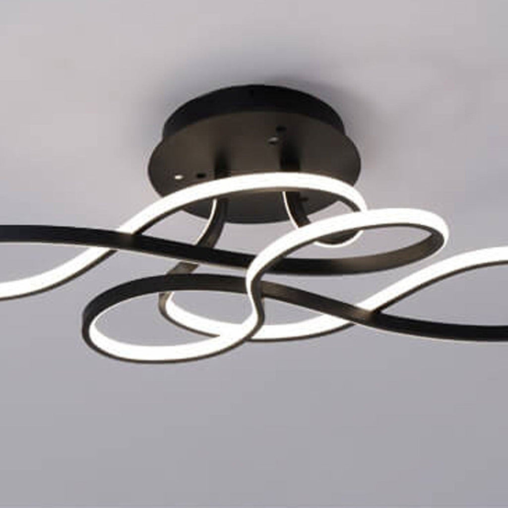 Modern Minimalist LED Flush Mount Ceiling Light - Aluminum & Acrylic Design
