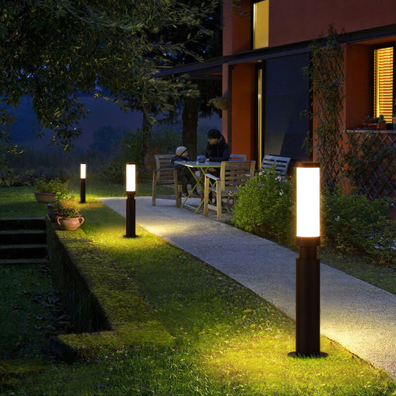 Modern Acrylic Waterproof Lipstick Outdoor Lawn Lamp - LED Decorative Lighting, Creative Garden Lamp, Stylish Landscape Illumination