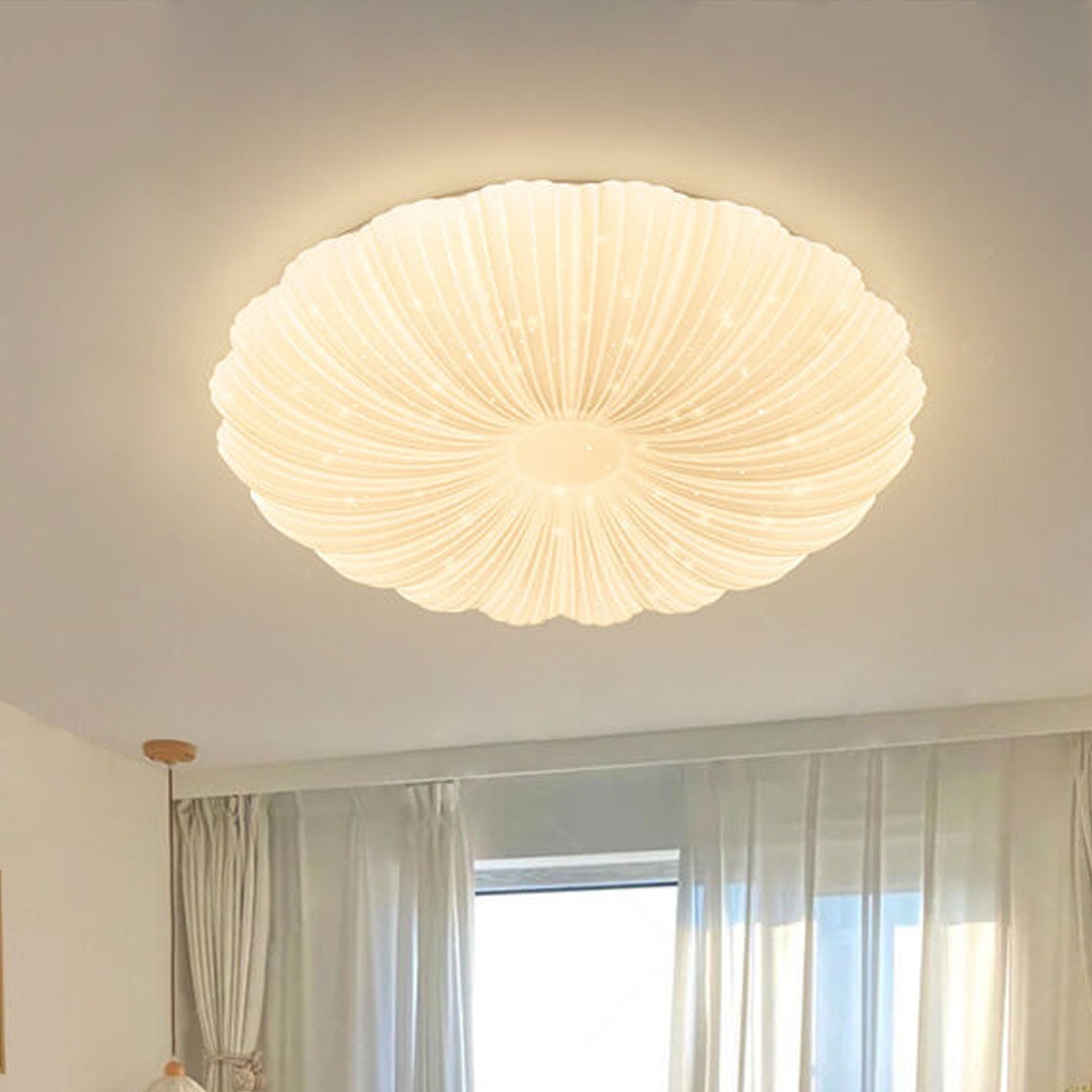 Modern Minimalist Acrylic Round LED Flush Mount Ceiling Light