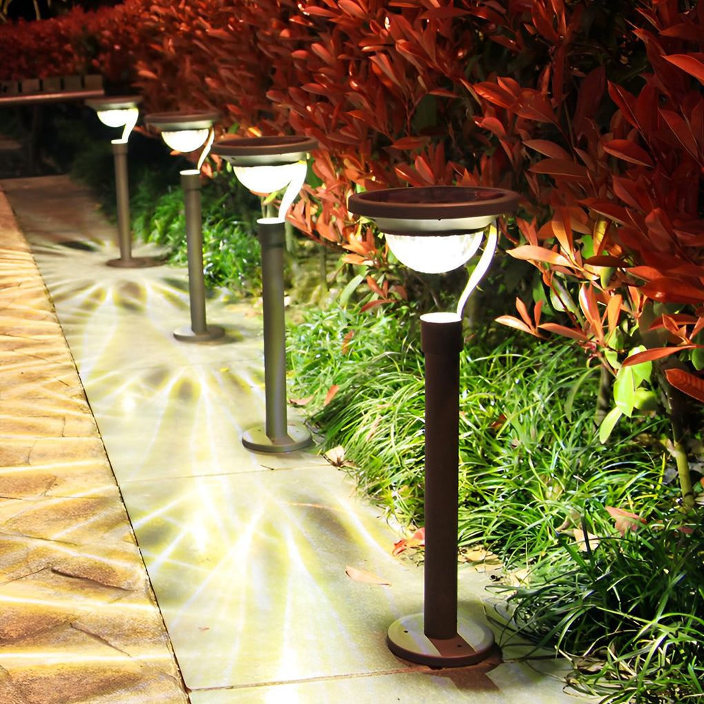 Modern Solar Lawn Lamp - Half-Sphere LED Outdoor Light