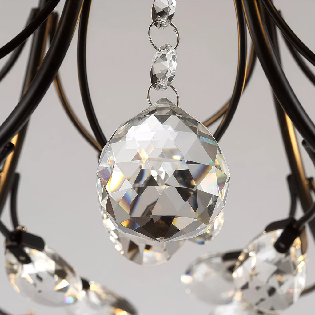 Branch Chandelier Modern Vintage Crystal LED Light Fixture