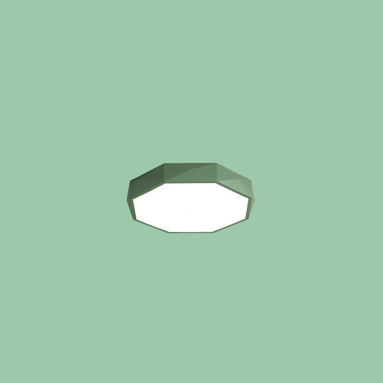 Contemporary Nordic Macaron Diamond Acrylic LED Ceiling Light for Living Room
