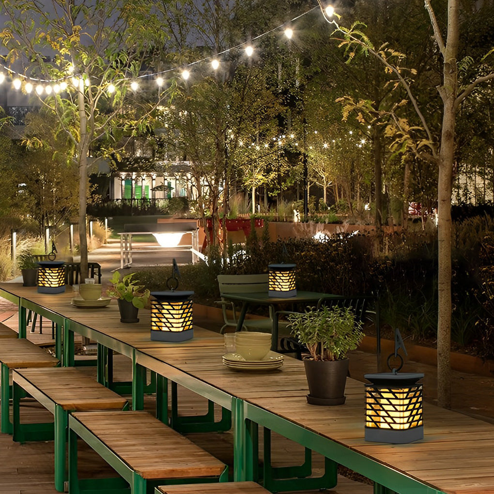 Portable Intelligent Solar LED Outdoor Lights - Waterproof Light Sensing Lamps for Gardens and Patios