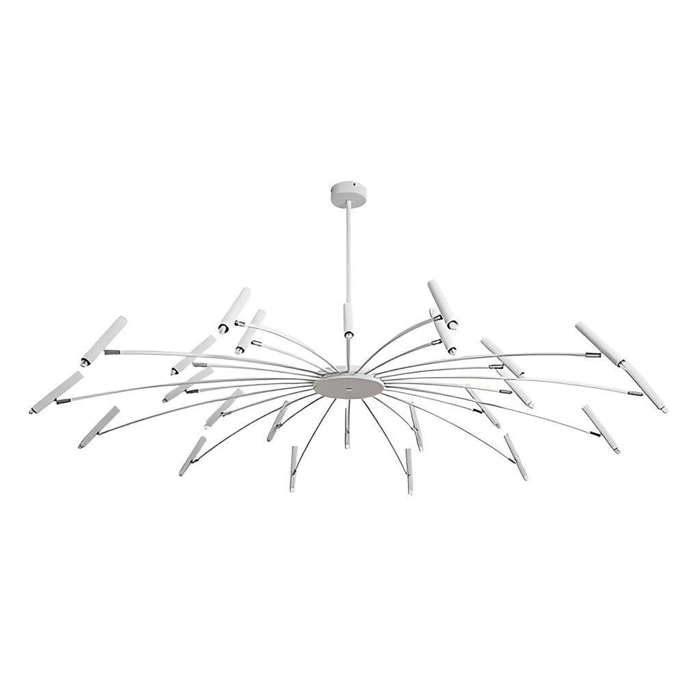 Adjustable Metal DIY Three-Step Dimming LED Chandelier
