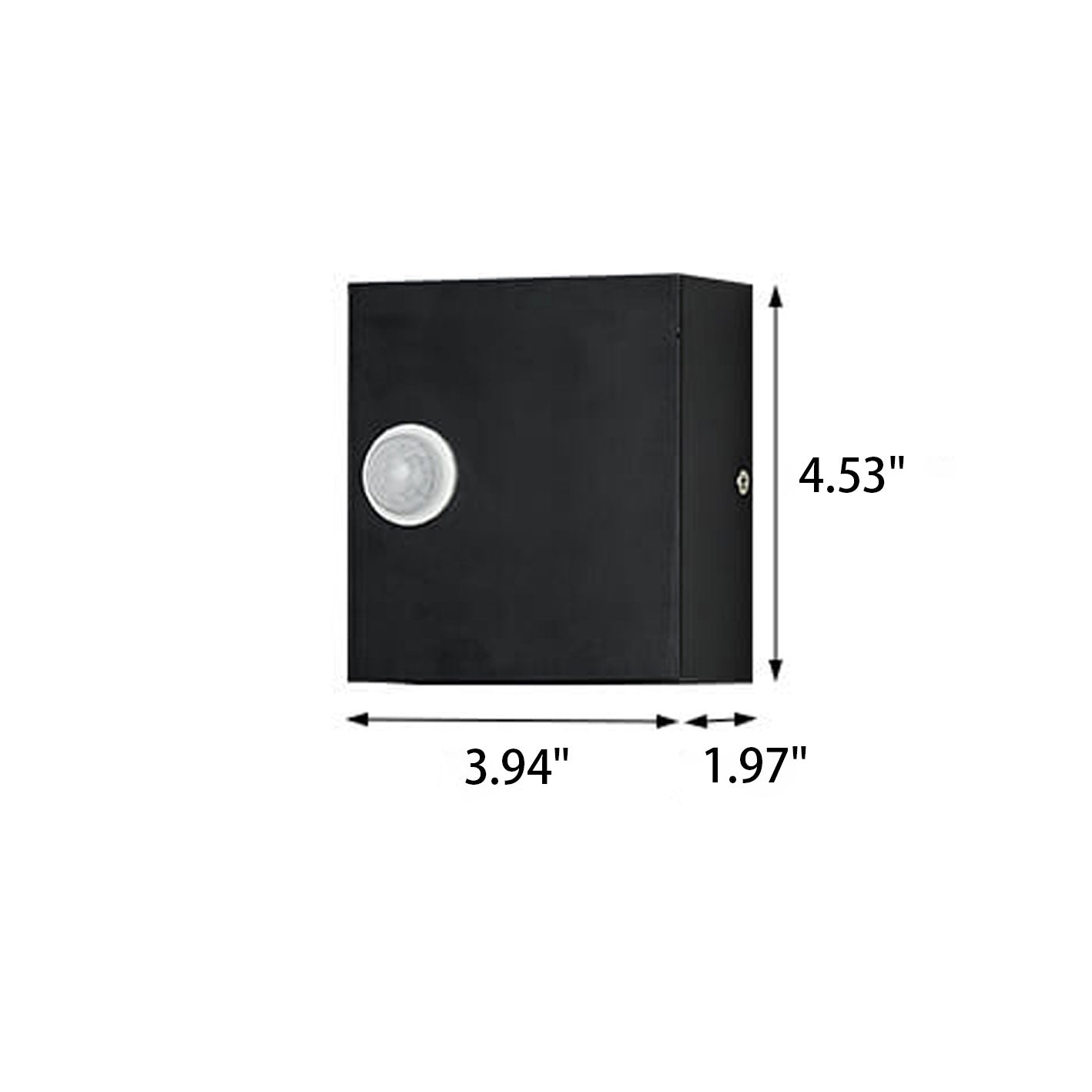 Modern Square LED Body Sensor Wall Sconce Lamp - Energy Efficient Lighting Solution, Motion-Activated, Minimalist Design, Indoor/Outdoor Usability