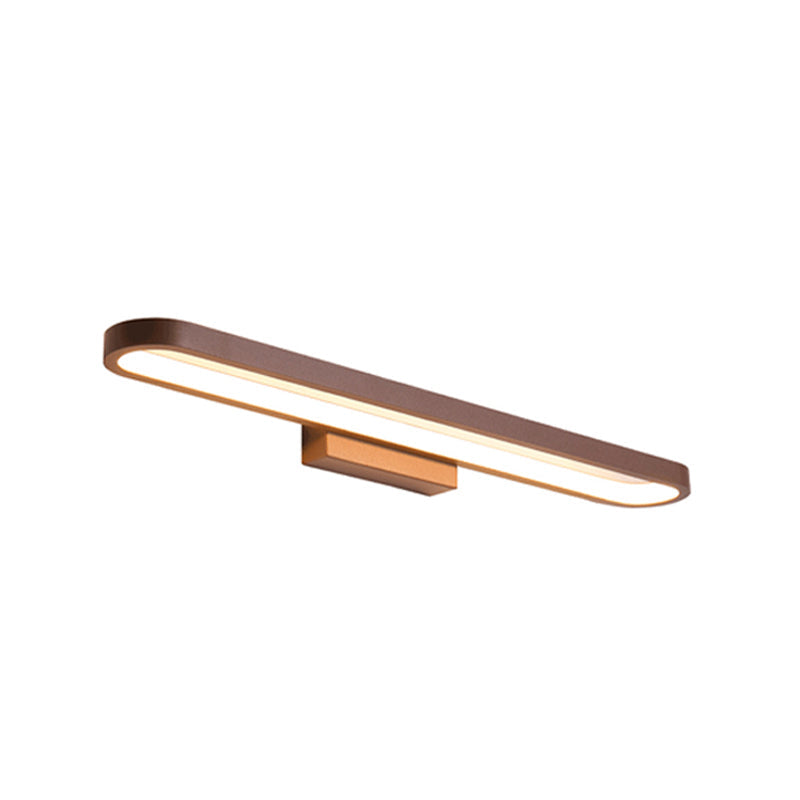 Modern Minimalist Circular LED Vanity Light Mirror Sconce for Bathroom