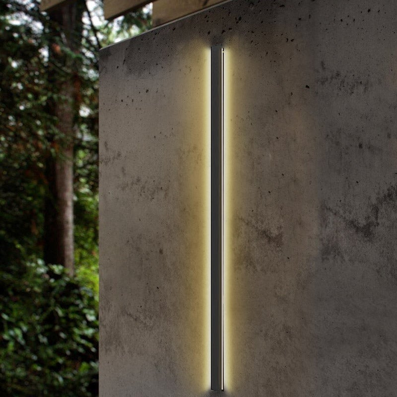 Long Linear LED Waterproof Minimalist Outdoor Wall Light