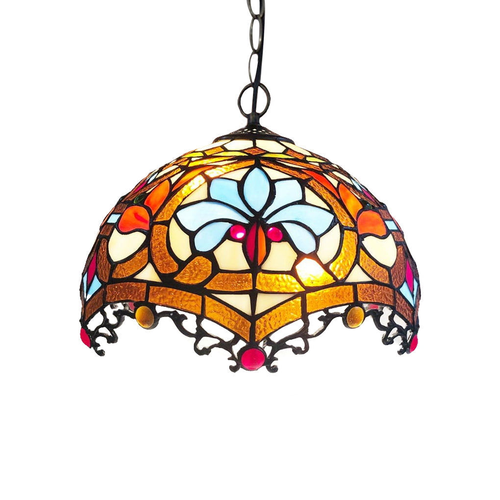 Handmade Baroque Colorful Glass Chandelier Lamp – European Style Lighting Fixture