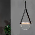 Folded Semicircular Glass LED Chandelier - Post-Modern Belt Lighting