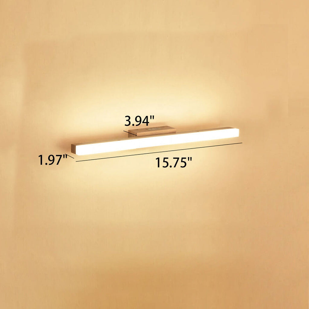 Nordic Minimalist Wooden LED Wall Sconce Vanity Light