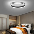 Modern Round Square Stepless Dimming Ceiling Light Fixture with Remote