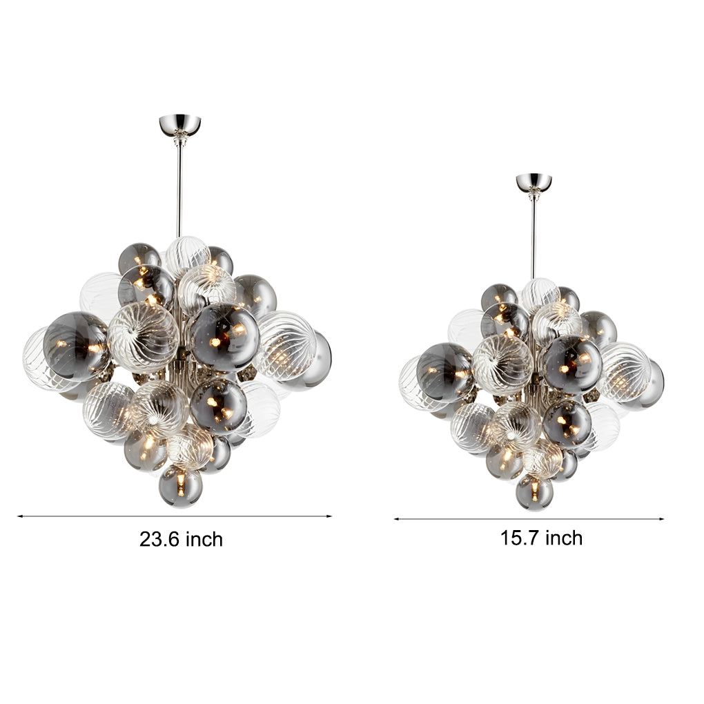 Glass Bubble LED Chandelier - Post-Modern Light Fixture for Creative Interiors