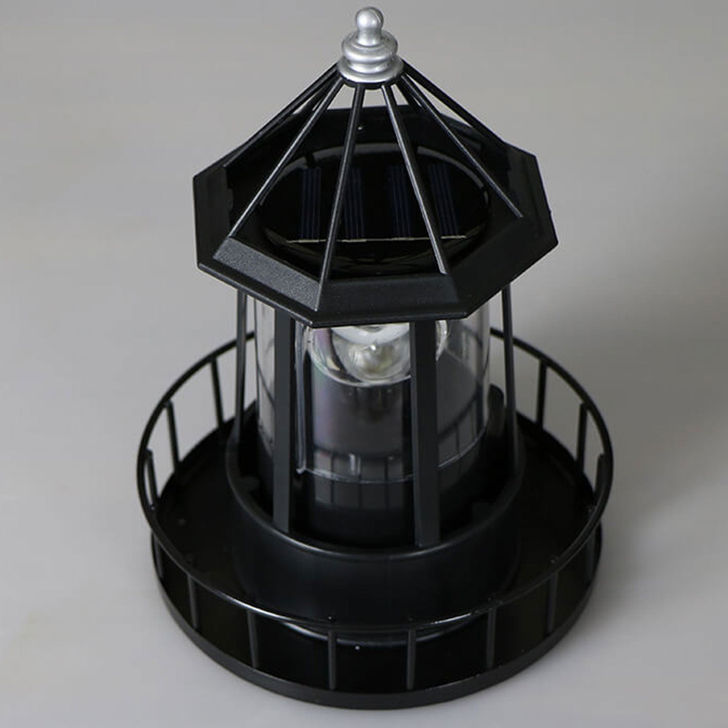 Solar Rotating Tower LED Garden Light - Creative Resin Landscape Decoration