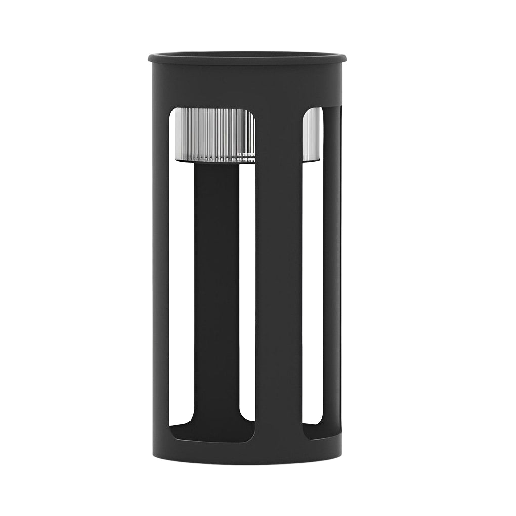 Round Table Lamp with Solar-Powered LED Under-Table Lighting for Outdoor Use