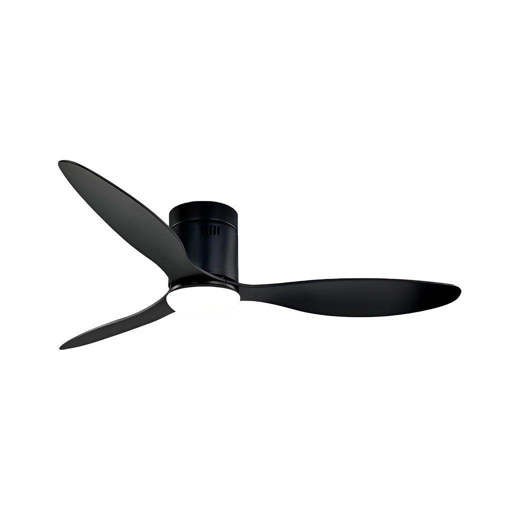 3 Blades Mute LED Dimmable Ceiling Fan with Remote Control, Modern Light Fixture
