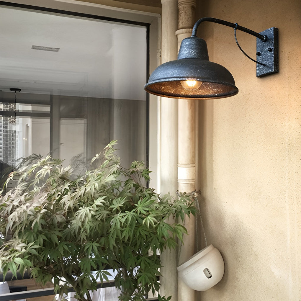 Vintage Trumpet LED Waterproof Outdoor Wall Light