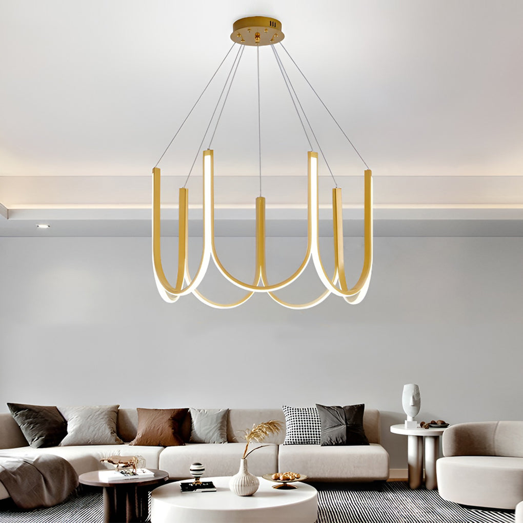 Minimalist LED Dimming Nordic Chandelier Ceiling Lamp