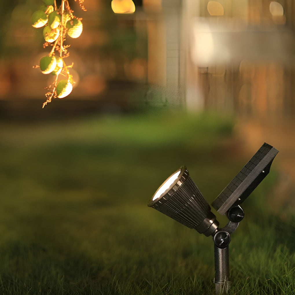 Solar Powered Waterproof Landscape Spotlights - Modern Outdoor Lighting
