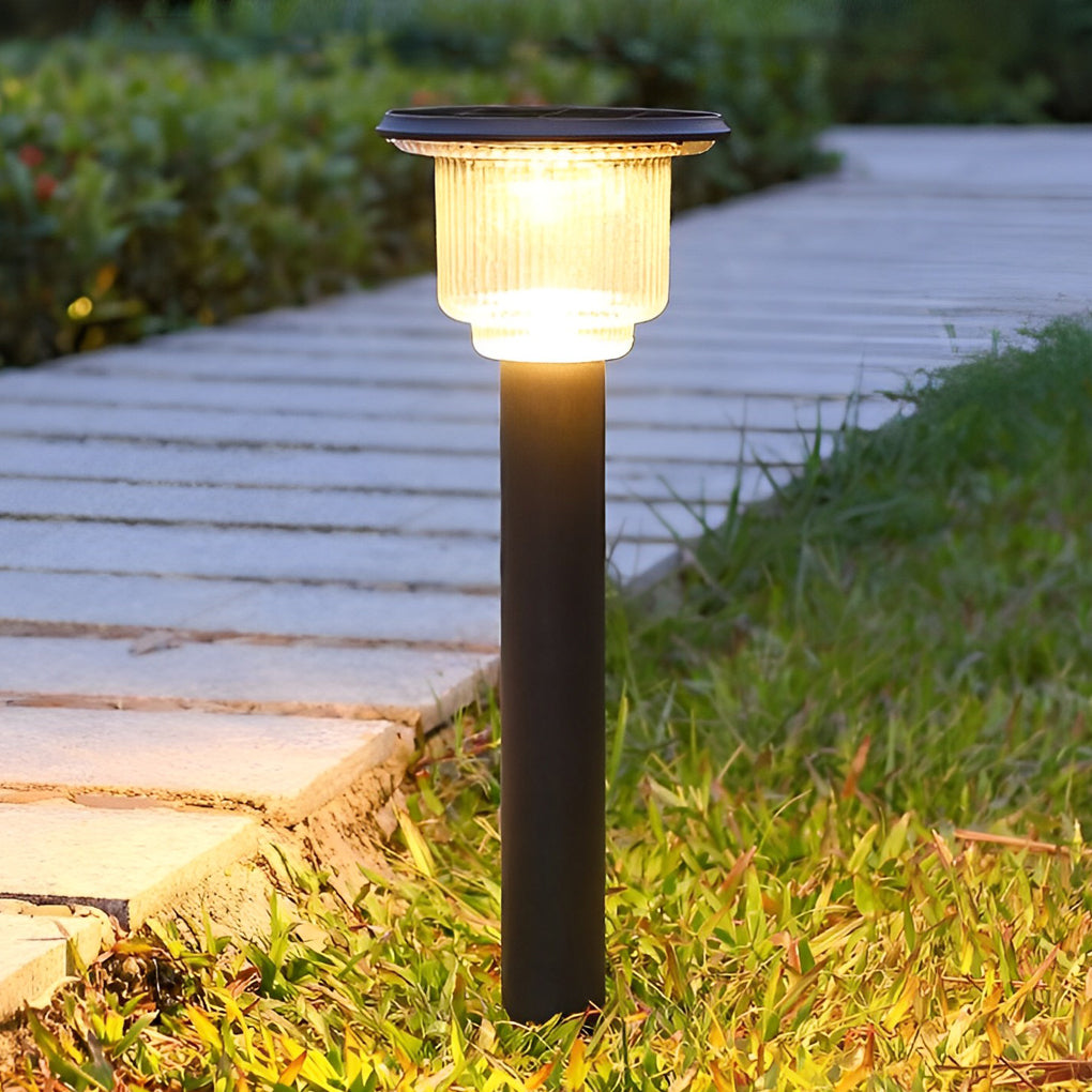 Modern Matte Black Solar LED Pathway Lights - Adjustable Brightness Outdoor Lighting  

Illuminate your outdoor spaces with our sleek modern matte black solar LED pathway lights. Featuring adjustable brightness settings, these energy-efficient lights prov