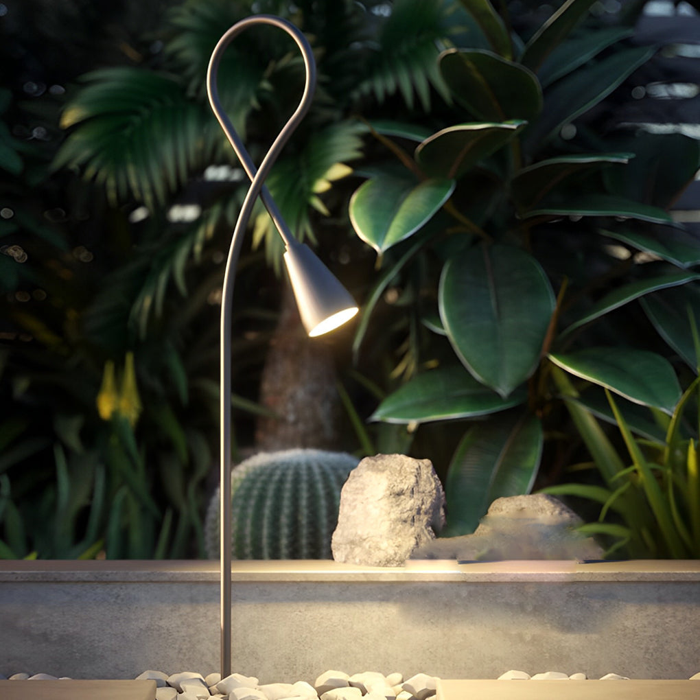Arched Gooseneck Pathway Lights Waterproof LED COB Outdoor Lighting for Gardens and Walkways