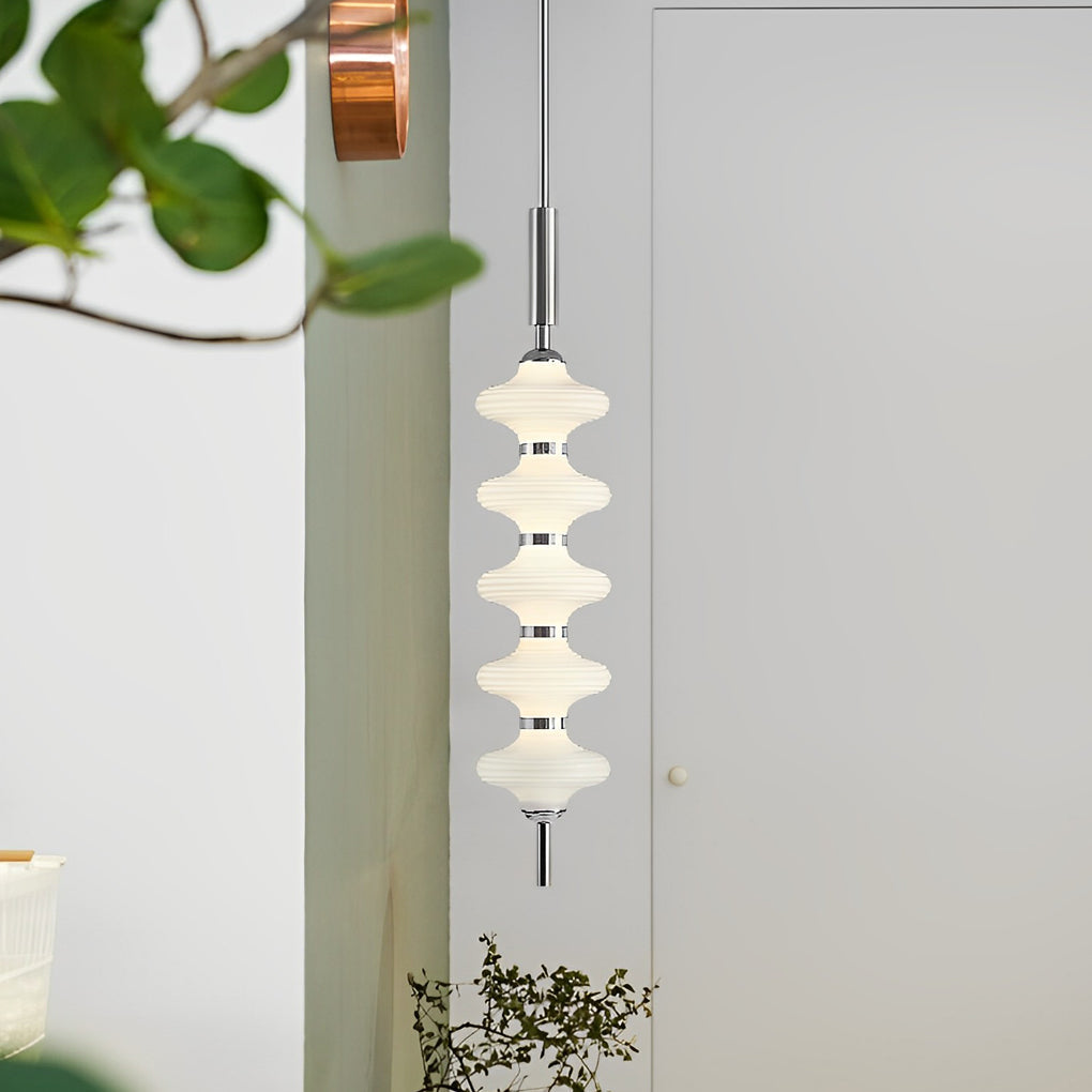 Glass Gourd Metal LED Chandelier Modern Minimalist Lighting
