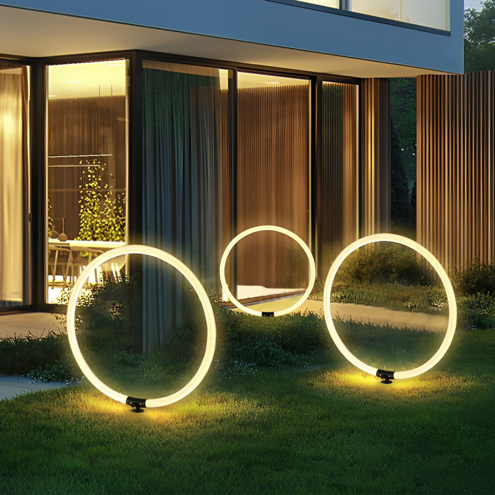 Sleek Waterproof LED Lawn Lamp - Modern Landscape Lighting