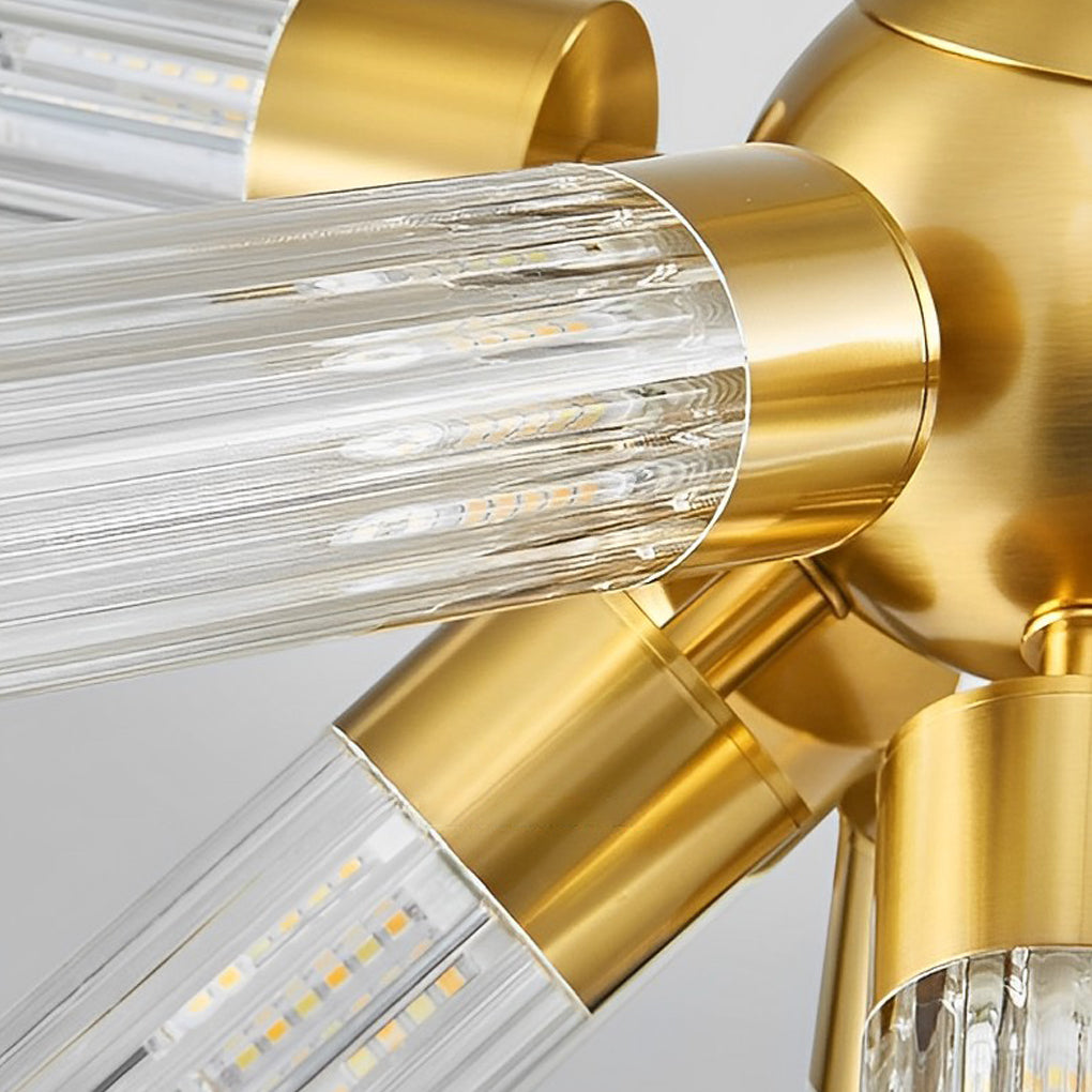 Acrylic Tube Dimming Sputnik Chandelier - 3 Step Lighting Modern Fixture