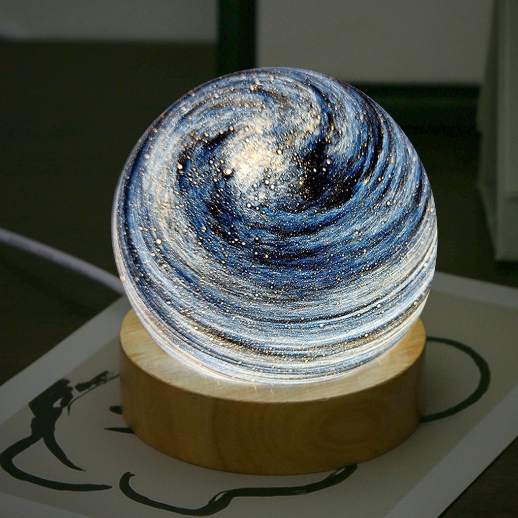 Dreamy Starry Globe Lamp for Kids - Baby Night Light Galaxy Projector