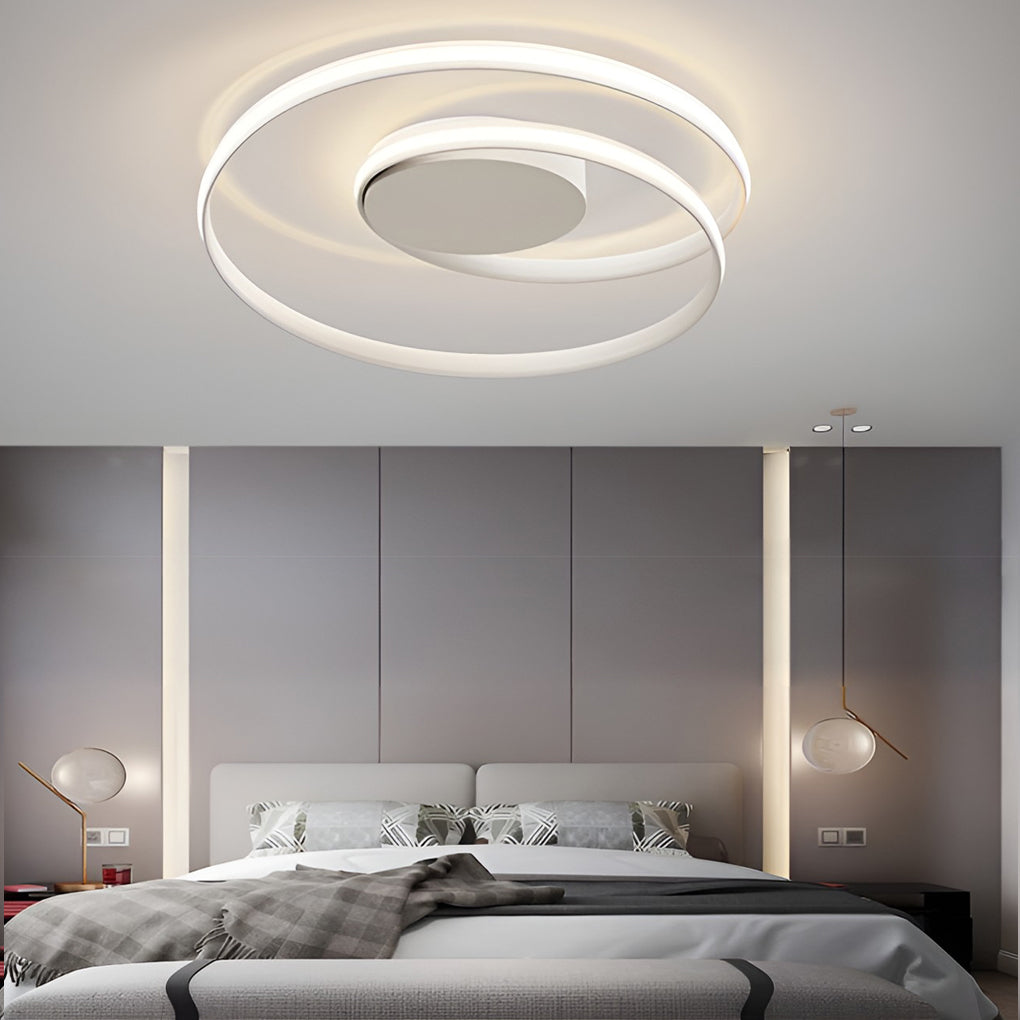 Circular Stepless Dimming LED Flush Mount Ceiling Light