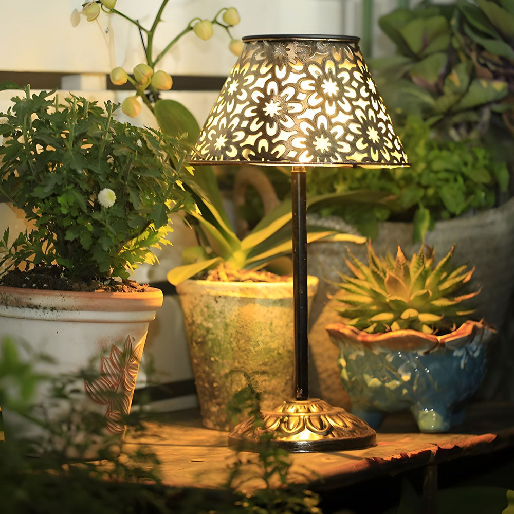 Solar Silver Metal Table Lamp - LED Waterproof Outdoor Lighting

Illuminate your outdoor spaces with this stylish solar silver metal table lamp. Designed for durability, it features LED technology for energy efficiency and brightness. The waterproof desig