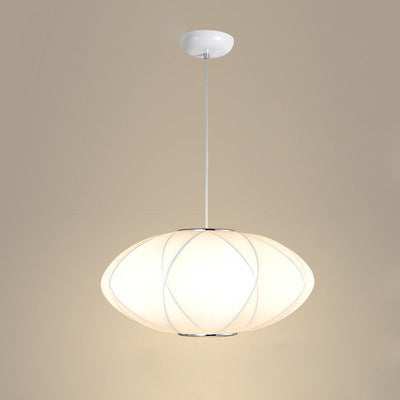 Creative Minimalist Fabric Lantern Pendant Light 1-Light Ceiling Fixture