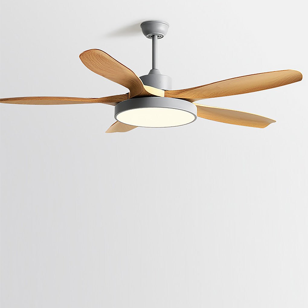 60 Inch Nordic Ceiling Fan with Remote, LED Light, Silent Inverter Technology