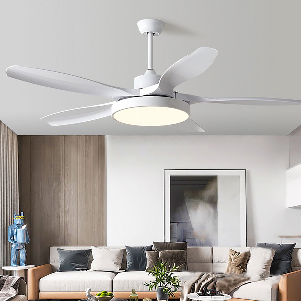 60 Inch Nordic Ceiling Fan with Remote, LED Light, Silent Inverter Technology