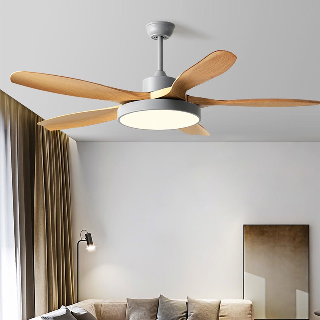 60 Inch Nordic Ceiling Fan with Remote, LED Light, Silent Inverter Technology