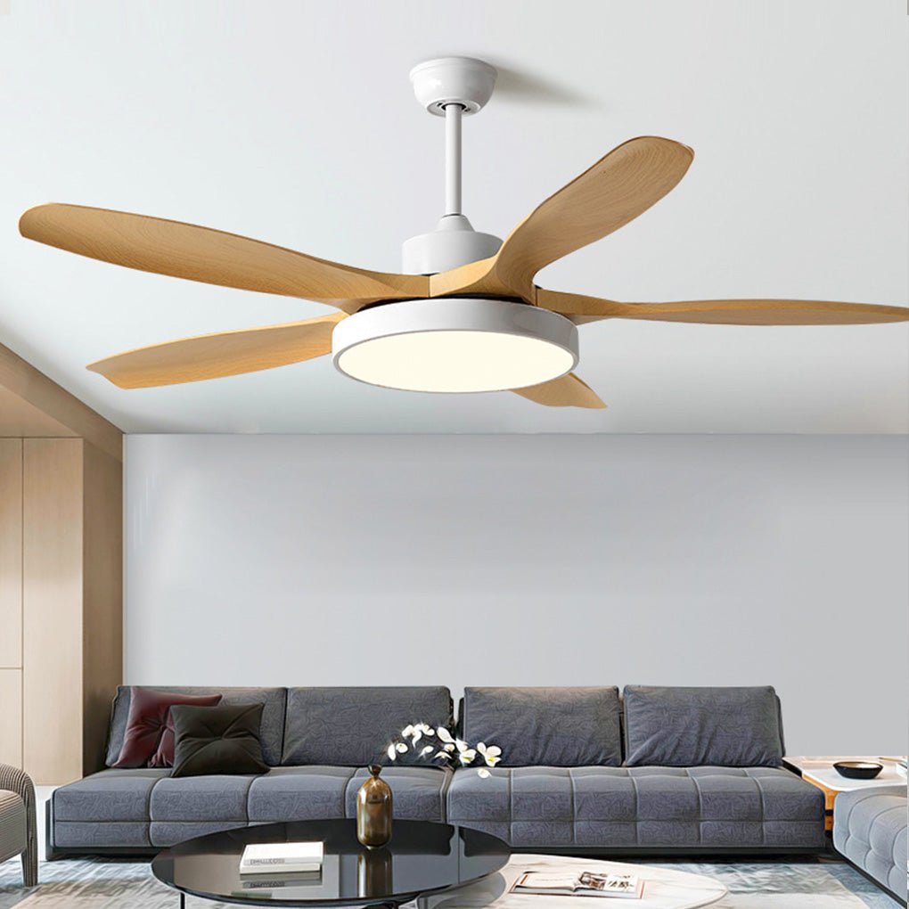 60 Inch Nordic Ceiling Fan with Remote, LED Light, Silent Inverter Technology