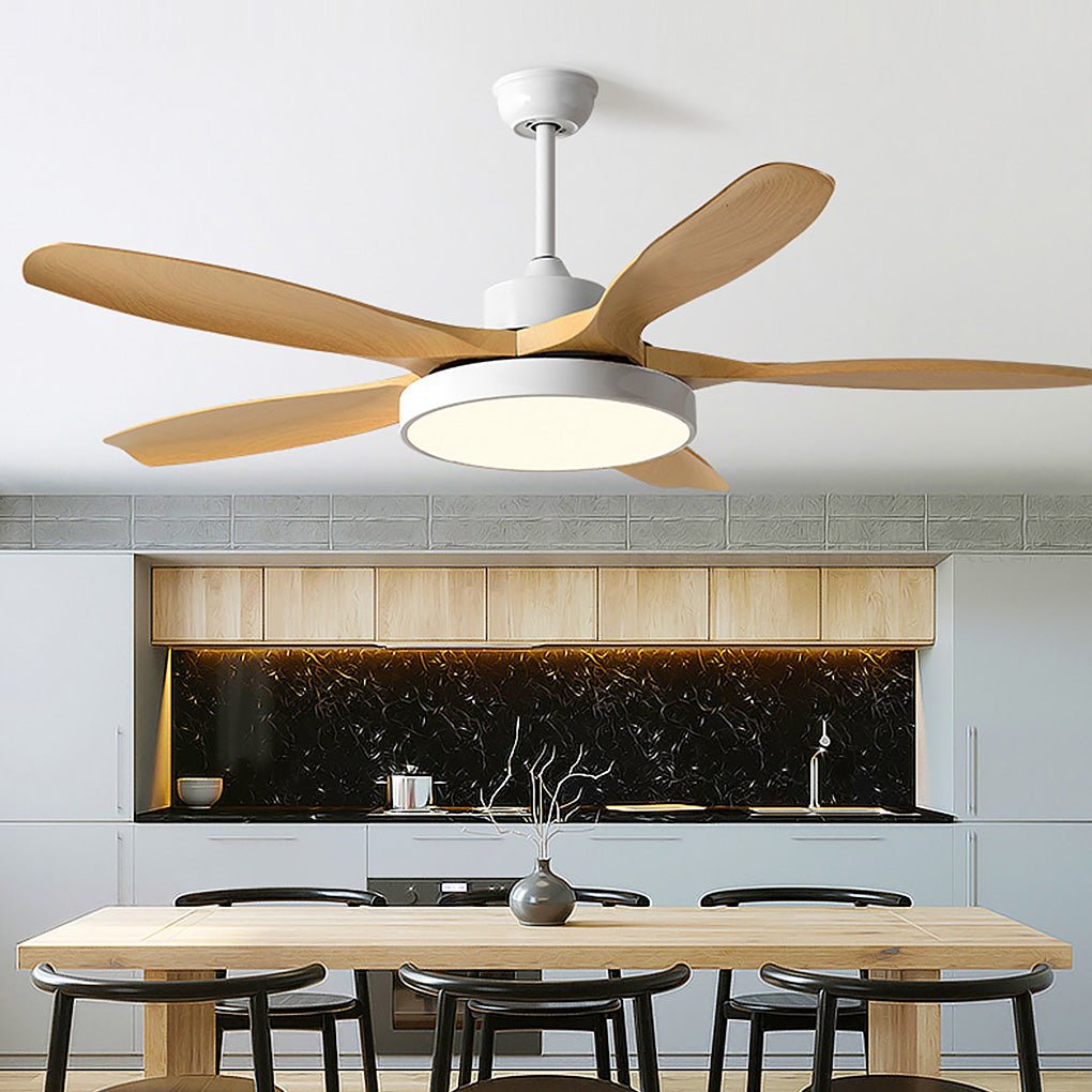 60 Inch Nordic Ceiling Fan with Remote, LED Light, Silent Inverter Technology