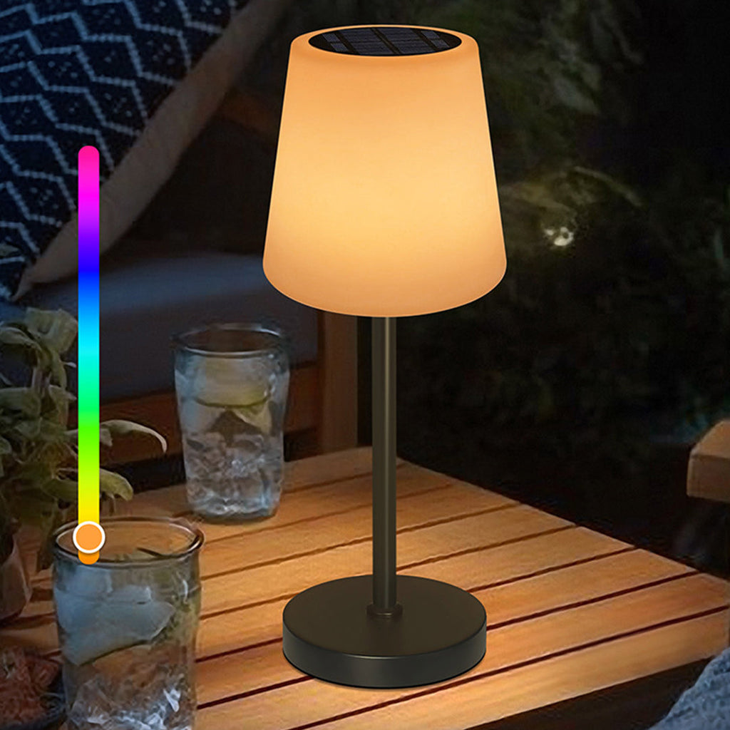 Waterproof Solar Table Lamp with Remote Control - Smart Desk Lighting Solution