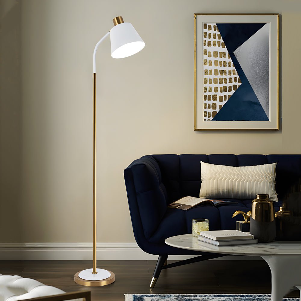 62-Inch Metal Rotatable Reading Floor Lamp - Adjustable 1-Bulb Design, Modern Home Lighting, Stylish Floor Lamp for Living Room, Bedroom, Office