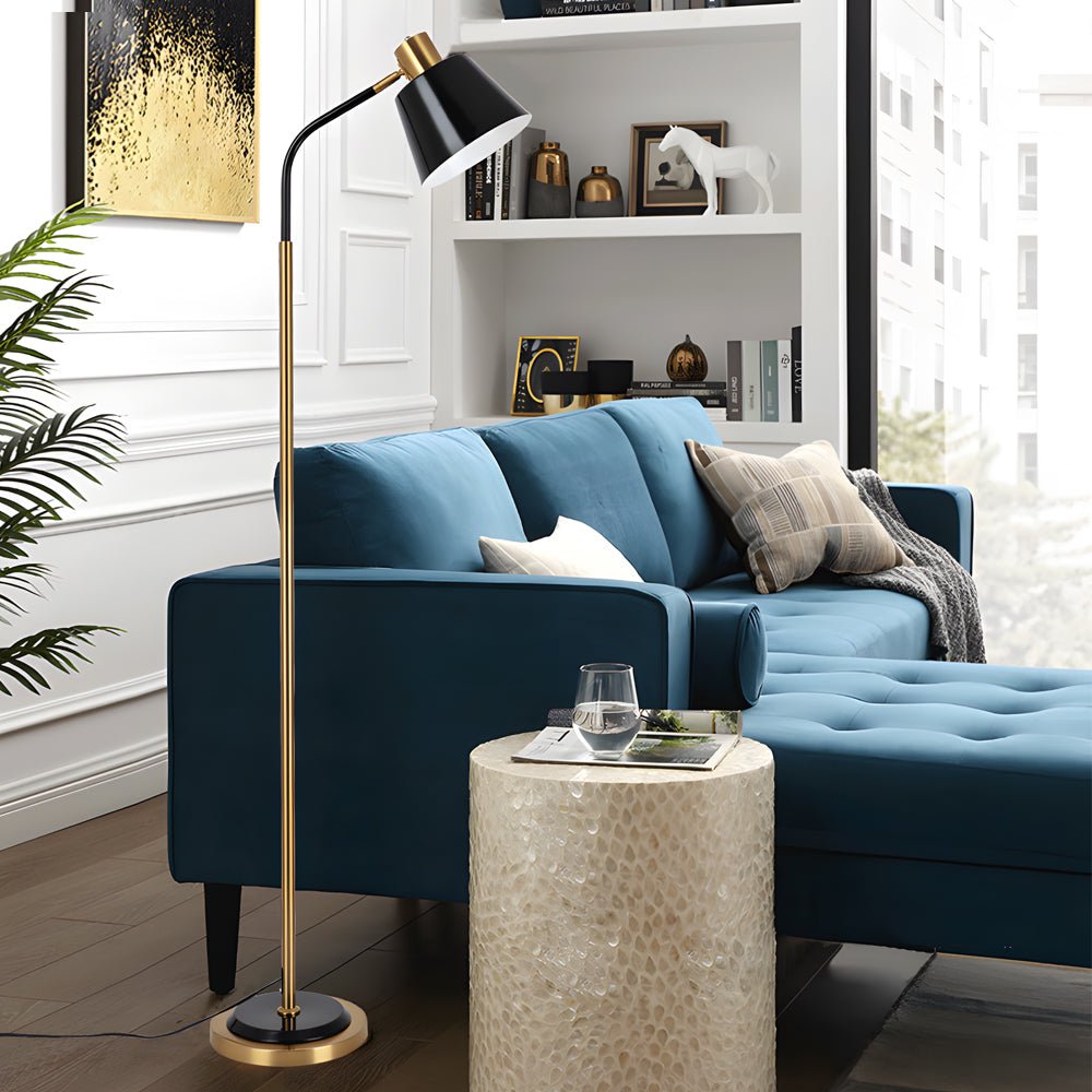 62-Inch Metal Rotatable Reading Floor Lamp - Adjustable 1-Bulb Design, Modern Home Lighting, Stylish Floor Lamp for Living Room, Bedroom, Office