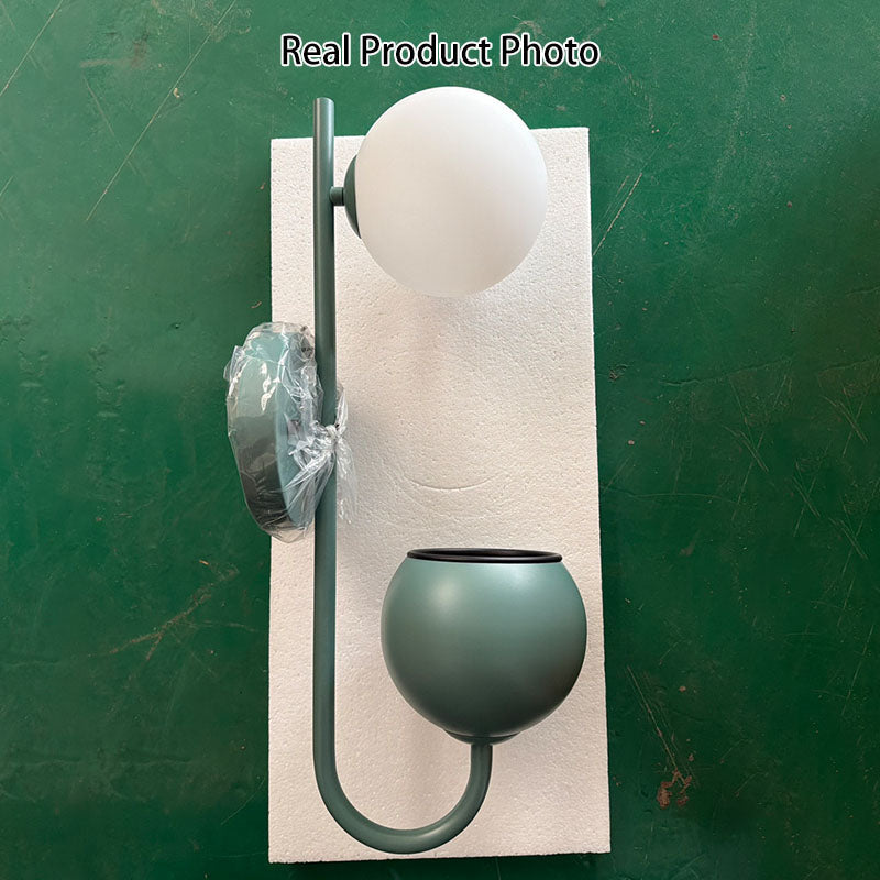 Sphere 1-Light Storage Box Plant Pot Wall Sconce Décor