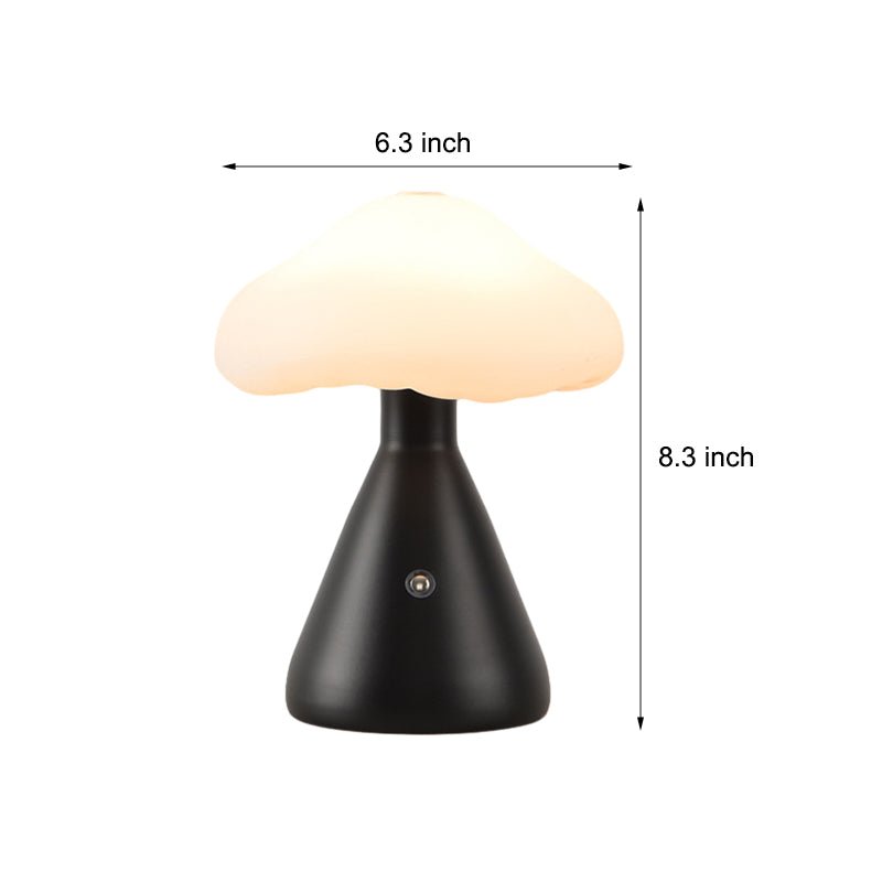 Metal Mushroom Cloud Table Lamp LED Ambient Lighting - 6.3 Inch Home Decor светильник