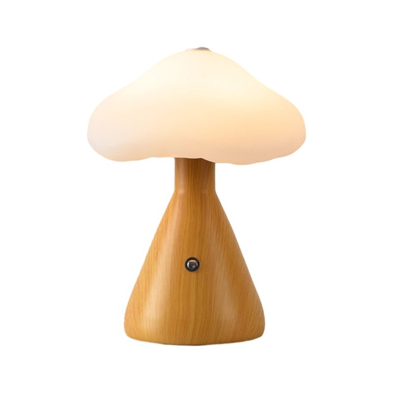 Metal Mushroom Cloud Table Lamp LED Ambient Lighting - 6.3 Inch Home Decor светильник