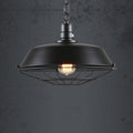 Industrial Wide Cage 1-Light Pendant Lamp for Modern Home Decor