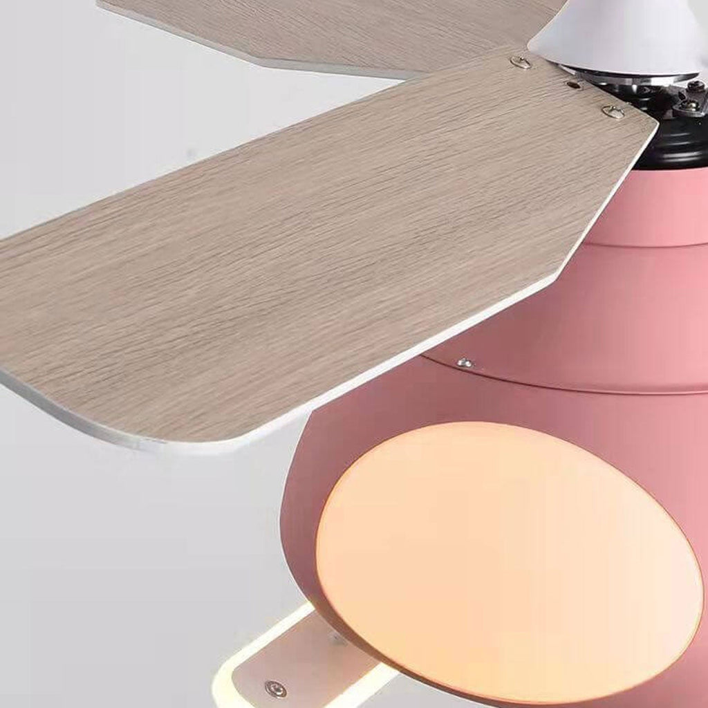 Cartoon Aircraft Ceiling Fan Light with LED Downrods - Unique Home Decor, Kids Room Lighting, Aviation Style Fans, Energy-Efficient Illumination