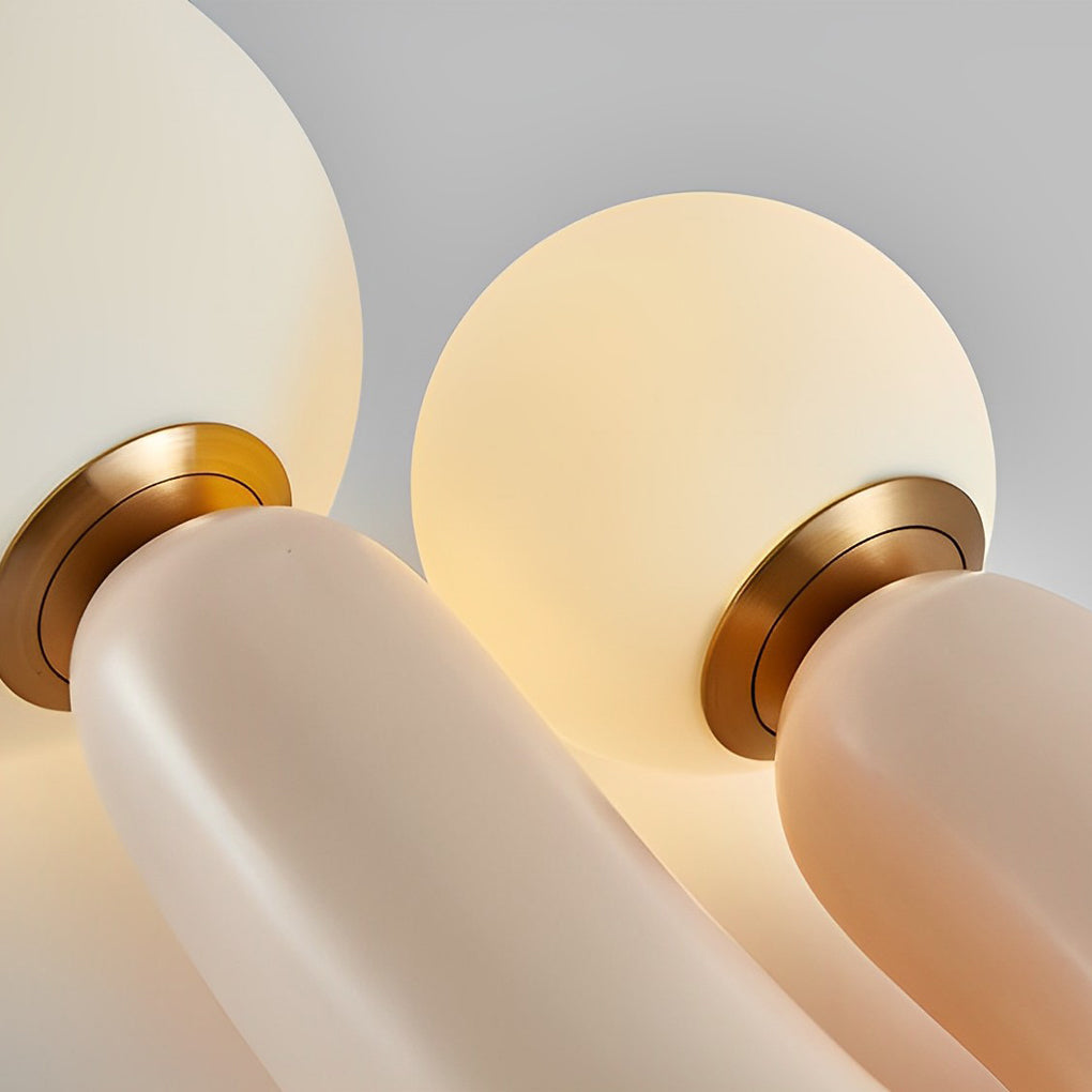 Modern Beige Cactus LED Table Lamp - 2-Light Accent Lighting
