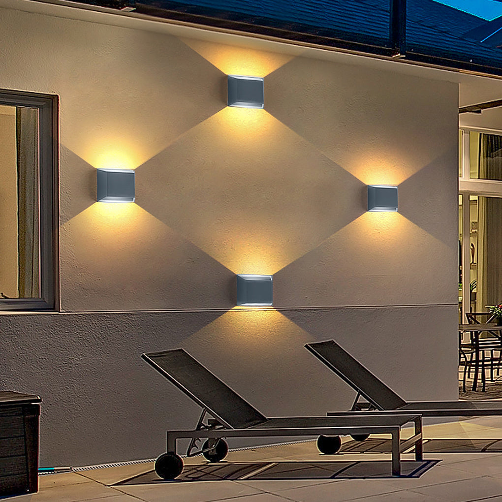 Modern Minimalist Waterproof LED Wall Light for Outdoor Villa Garden